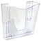 Azar Displays Wall Mount File Holder, Clear, Acrylic, 9.5" W, 10" L, 3.75" D 250088-CLR-2PK - alternate 1